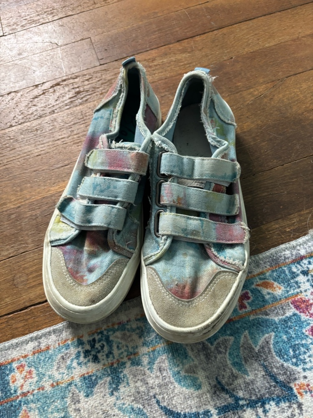 Women’s Blowfish Tie-Dye Velcro Canvas Sneakers - Multi Color